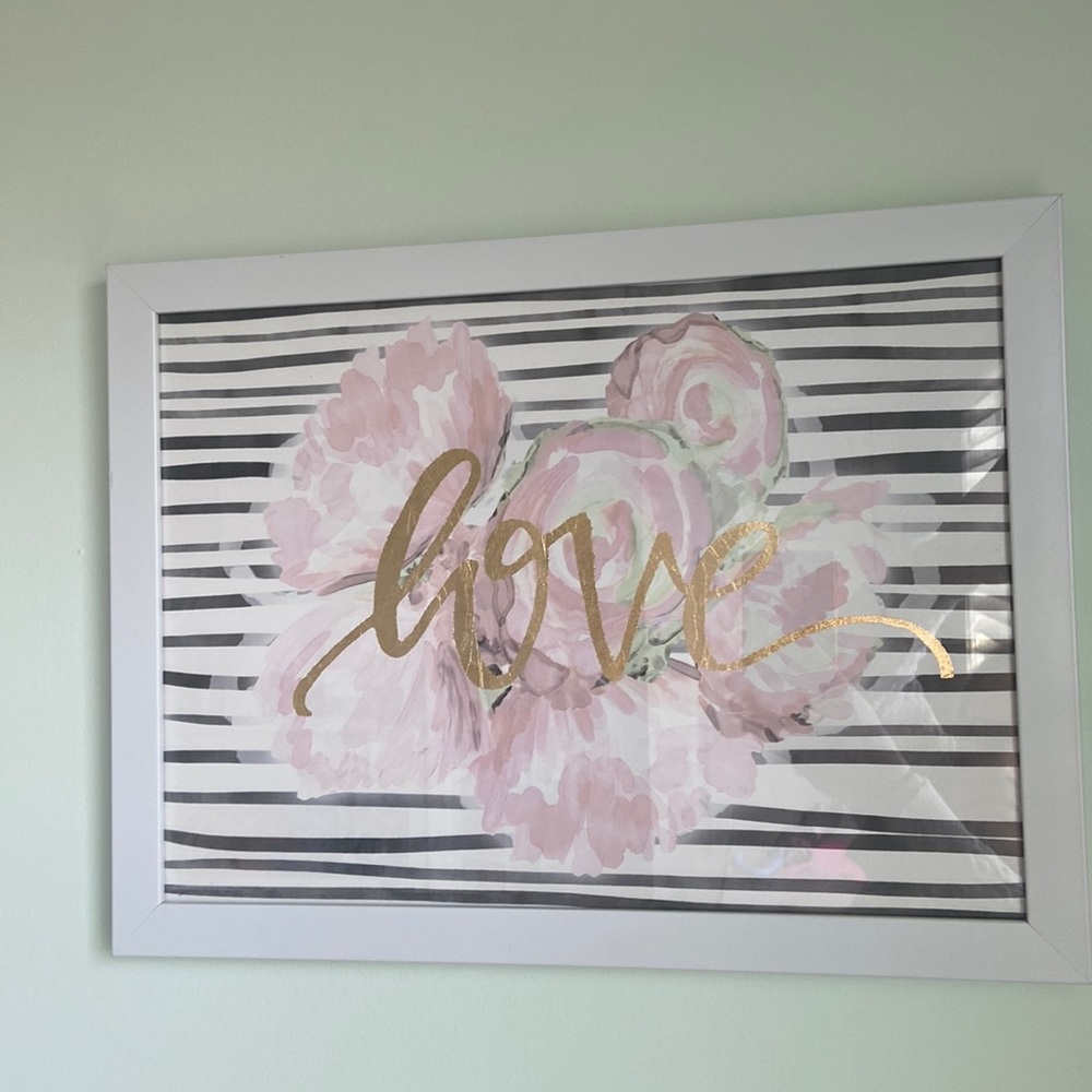 Framed Love print